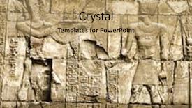  Presentation with civilization - Presentation featuring ramses - hieroglyphic of pharaoh civilization background and a coral colored foreground