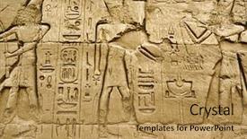  Presentation with civilization - Presentation enhanced with ramses - hieroglyphic of pharaoh civilization background and a yellow colored foreground