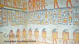  Presentation with kings - Colorful theme enhanced with hieroglyphics-inside-the-tomb backdrop and a lemonade colored foreground