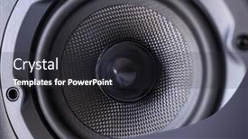  Presentation with audio hifi - Slides enhanced with hifi-audio-speaker-close-up background and a dark gray colored foreground