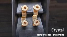  Presentation with hifi - Cool new theme with hifi-speaker-wire-terminal backdrop and a dark gray colored foreground