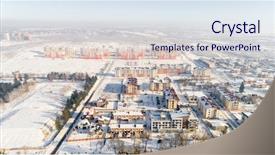  Presentation with living above - Theme featuring high above rural slow living background and a  colored foreground