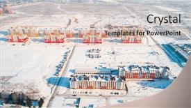  Presentation with living above - Colorful slide deck enhanced with high above rural slow living backdrop and a  colored foreground