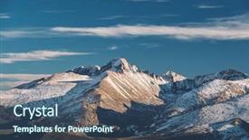  Presentation with tundra - Slides with high alpine tundra landscape background and a ocean colored foreground