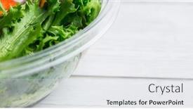  Presentation with vegan food - PPT layouts having high-angle-close-up background and a white colored foreground