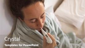  Presentation with social distancing - Slide deck having high-angle-of-caucasian-woman background and a violet colored foreground