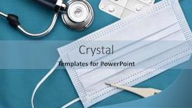  Presentation with scrubs - Beautiful presentation theme featuring high-angle-photo backdrop and a light blue colored foreground