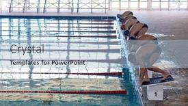  Presentation with multi ethnic group - PPT layouts enhanced with high-angle-side-view background and a light blue colored foreground