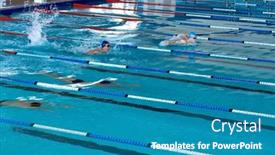  Presentation with multi ethnic group - PPT layouts with high-angle-side-view background and a teal colored foreground