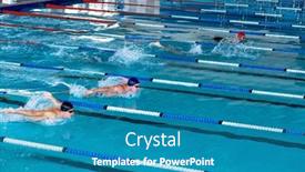  Presentation with multi ethnic group - Theme having high-angle-side-view background and a teal colored foreground