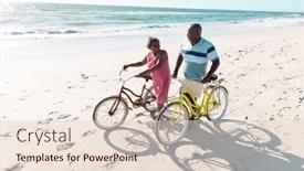  Presentation with space travel - Presentation theme enhanced with high-angle-view-of-african background and a lemonade colored foreground