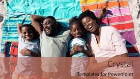  Presentation with african american children - Presentation consisting of high-angle-view-of-african background and a coral colored foreground