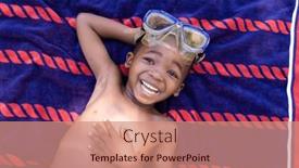  Presentation with childhood - Presentation theme having high-angle-view-of-african background and a coral colored foreground