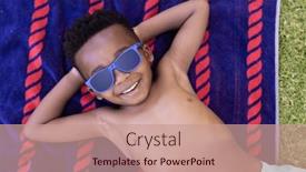  Presentation with childhood - Presentation design consisting of high-angle-view-of-african background and a coral colored foreground