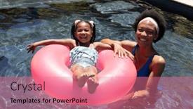  Presentation with mother love - Presentation design featuring high-angle-view-of-african background and a coral colored foreground