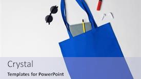  Presentation with canvas - Theme enhanced with high-angle-view-of-blue background and a light blue colored foreground