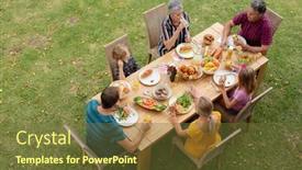  Presentation with independence day - Presentation design featuring high-angle-view-of-caucasian background and a tawny brown colored foreground