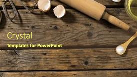  Presentation with eggshells - Presentation consisting of high-angle-view-of-eggshells background and a tawny brown colored foreground