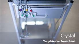  Presentation with endoscopy - Audience pleasing slide deck consisting of high angle view of endoscopy backdrop and a gray colored foreground