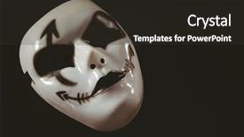  Presentation with evil - Presentation theme with high angle view of evil background and a  colored foreground