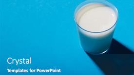  Presentation with healthy drink - Slides enhanced with high-angle-view-of-glass background and a gray colored foreground