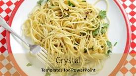  Presentation with olive oil - PPT layouts featuring high-angle-view-of-linguine background and a yellow colored foreground