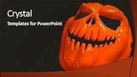  Presentation with low angle view of hockey - Slides featuring high angle view of monster background and a  colored foreground