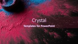  Presentation with holi festival - PPT theme featuring high-angle-view-of-multi background and a tawny brown colored foreground