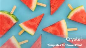  Presentation with blue food - Beautiful PPT theme featuring high-angle-view-of-multiple backdrop and a teal colored foreground