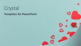  Presentation with romance - Slide set with high-angle-view-of-red background and a light blue colored foreground