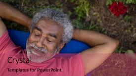  Presentation with exercise mat - Slide set featuring  background and a  colored foreground