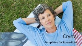  Presentation with contemplating - Theme enhanced with high angle view of thoughtful background and a light blue colored foreground