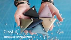  Presentation with leather - Amazing presentation having high-angle-view-of-unrecognizable backdrop and a teal colored foreground