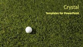  Presentation with sports golf - PPT layouts consisting of high-angle-view-of-white background and a tawny brown colored foreground