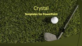  Presentation with sports golf - Presentation theme consisting of high-angle-view-of-white background and a tawny brown colored foreground