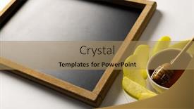  Presentation with health and education - Theme with high-angle-view-of-writing background and a coral colored foreground