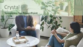  Presentation with listening - Cool new theme with high-angle-view-shot backdrop and a mint green colored foreground