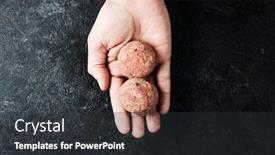  Presentation with black hand - Audience pleasing slides consisting of high-angle-view backdrop and a dark gray colored foreground