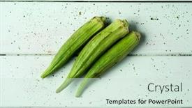  Presentation with okra - Amazing theme having high-angle-view backdrop and a soft green colored foreground