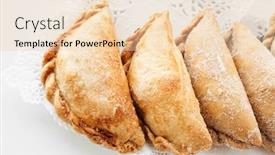  Presentation with sweet potato - PPT layouts consisting of high-angle-view background and a lemonade colored foreground