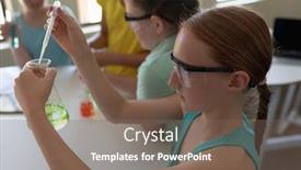  Presentation with chemistry safety - Audience pleasing presentation consisting of high-angle-view backdrop and a violet colored foreground