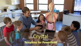  Presentation with teach - Slides with high-angle-view background and a tawny brown colored foreground