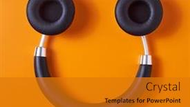  Presentation with wireless - Cool new slide deck with high-angle-view backdrop and a gold colored foreground