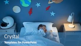  Presentation with teddy bear - Presentation theme featuring high-angle-view background and a teal colored foreground