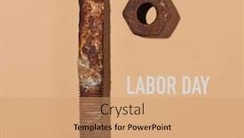  Presentation with nut - PPT layouts enhanced with high-angle-view background and a coral colored foreground