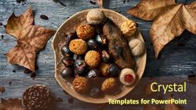  Presentation with sweet potato - PPT layouts with high-angle-view background and a tawny brown colored foreground