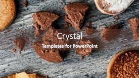  Presentation with polvorones - Slide deck featuring high-angle-view background and a tawny brown colored foreground