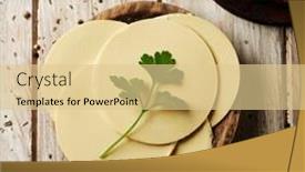  Presentation with vegan - Cool new theme with high-angle-view backdrop and a lemonade colored foreground