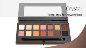  Presentation with eye shadow - Presentation theme with high-angle-view background and a light gray colored foreground