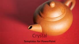  Presentation with teapot - Colorful presentation theme enhanced with high-angle-view backdrop and a red colored foreground